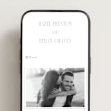 "Sidebar" - Wedding Website in Ash by Everett Paper Goods - Mobile Layout