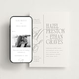 "Sidebar" - Wedding Website in Ash by Everett Paper Goods - Match Your Stationery