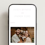 "Monroe" - Wedding Website in Classic Pink by Kristie Kern - Mobile Layout
