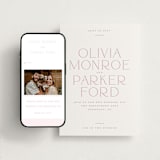 "Monroe" - Wedding Website in Classic Pink by Kristie Kern - Match Your Stationery