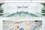 "Into the Woods" - Wedding Website in Forest by Elly - Desktop Design