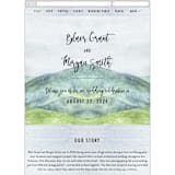 "Into the Woods" - Wedding Website in Forest by Elly - Mobile Layout