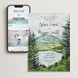"Into the Woods" - Wedding Website in Forest by Elly - Match Your Stationery