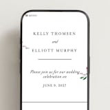 "Spring Wildflowers" - Wedding Website in Pink Floral by Mere Paper - Mobile Layout