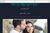 "Paradise" - Wedding Website in Midnight Ocean by GeekInk Design - Desktop Design
