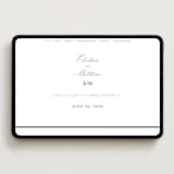 "Wedding Press" - Wedding Website in Graphite by Chris Griffith - Desktop Design