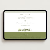 "Vineyard Elegance" - Wedding Website in Pistachio by Lucrecia Caporale - Desktop Design