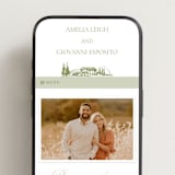 "Vineyard Elegance" - Wedding Website in Pistachio by Lucrecia Caporale - Mobile Layout
