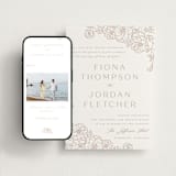 "Camellia.." - Wedding Website in Latte by Vera Lim - Match Your Stationery