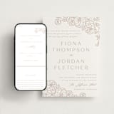 "Camellia.." - Wedding Website in Latte by Vera Lim - Match Your Stationery