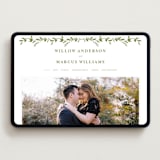 "Greenery Vine" - Wedding Website in Pistachio by Susan Moyal - Desktop Design