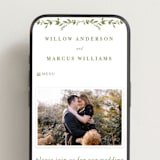 "Greenery Vine" - Wedding Website in Pistachio by Susan Moyal - Mobile Layout