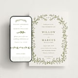 "Greenery Vine" - Wedding Website in Pistachio by Susan Moyal - Match Your Stationery