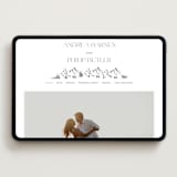 "Mountain Serenity" - Wedding Website in Graphite by Lucrecia Caporale - Desktop Design