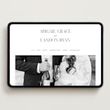 "Tallest" - Wedding Website in Soft Black by Pixel and Hank - Desktop Design