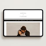 "Us" - Wedding Website in Soft Black by Nicole Walsh - Desktop Design