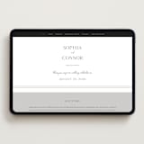 "Us" - Wedding Website in Soft Black by Nicole Walsh - Desktop Design