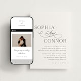"Us" - Wedding Website in Soft Black by Nicole Walsh - Match Your Stationery