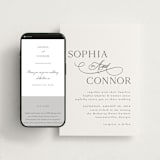 "Us" - Wedding Website in Soft Black by Nicole Walsh - Match Your Stationery