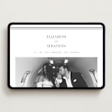 "Classic Frame" - Wedding Website in Soft Black by Nicole Walsh - Desktop Design