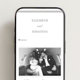"Classic Frame" - Wedding Website in Soft Black by Nicole Walsh - Mobile Layout