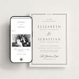"Classic Frame" - Wedding Website in Soft Black by Nicole Walsh - Match Your Stationery