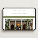 "Simply Elegant" - Wedding Website in Pistachio by Yaling Hou Suzuki - Desktop Design