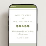"Simply Elegant" - Wedding Website in Pistachio by Yaling Hou Suzuki - Mobile Layout