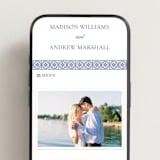 "Tiled" - Wedding Website in Lapis by Angela Garrick - Mobile Layout