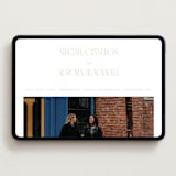 "title" - Wedding Website in Latte by JoAnn Jinks - Desktop Design