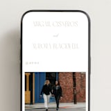 "title" - Wedding Website in Latte by JoAnn Jinks - Mobile Layout