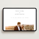 "Simple charm" - Wedding Website in Soft Black by Stacey Meacham - Desktop Design