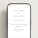 "Simple charm" - Wedding Website in Soft Black by Stacey Meacham - Mobile Layout