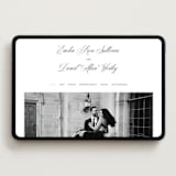 "Royal" - Wedding Website in Soft Black by Melinda Denison - Desktop Design