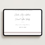 "Royal" - Wedding Website in Soft Black by Melinda Denison - Desktop Design