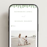 "Iconic" - Wedding Website in Pear by Creo Study - Mobile Layout