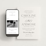 "Ambrose" - Wedding Website in Soft Black by Olivia Raufman - Match Your Stationery