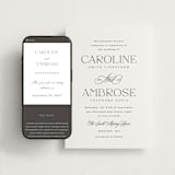 "Ambrose" - Wedding Website in Soft Black by Olivia Raufman - Match Your Stationery