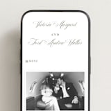 "Putnam" - Wedding Website in Moss by Megan Davis - Mobile Layout