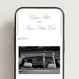 "Bradford" - Wedding Website in Pewter by Megan Davis - Mobile Layout