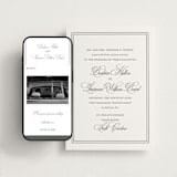 "Bradford" - Wedding Website in Pewter by Megan Davis - Match Your Stationery