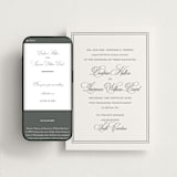 "Bradford" - Wedding Website in Pewter by Megan Davis - Match Your Stationery