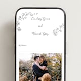 "Note" - Wedding Website in Gravel by Baumbirdy - Mobile Layout