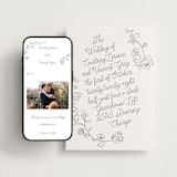 "Note" - Wedding Website in Gravel by Baumbirdy - Match Your Stationery