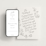 "Note" - Wedding Website in Gravel by Baumbirdy - Match Your Stationery