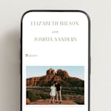 "chic" - Wedding Website in Burnt Sienna by Vanessa Doyle - Mobile Layout