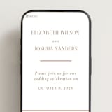 "chic" - Wedding Website in Burnt Sienna by Vanessa Doyle - Mobile Layout