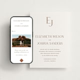 "chic" - Wedding Website in Burnt Sienna by Vanessa Doyle - Match Your Stationery