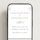 "Bouvardia" - Wedding Website in Graphite by Deynaaz Daraei - Mobile Layout