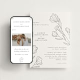 "Bouvardia" - Wedding Website in Graphite by Deynaaz Daraei - Match Your Stationery